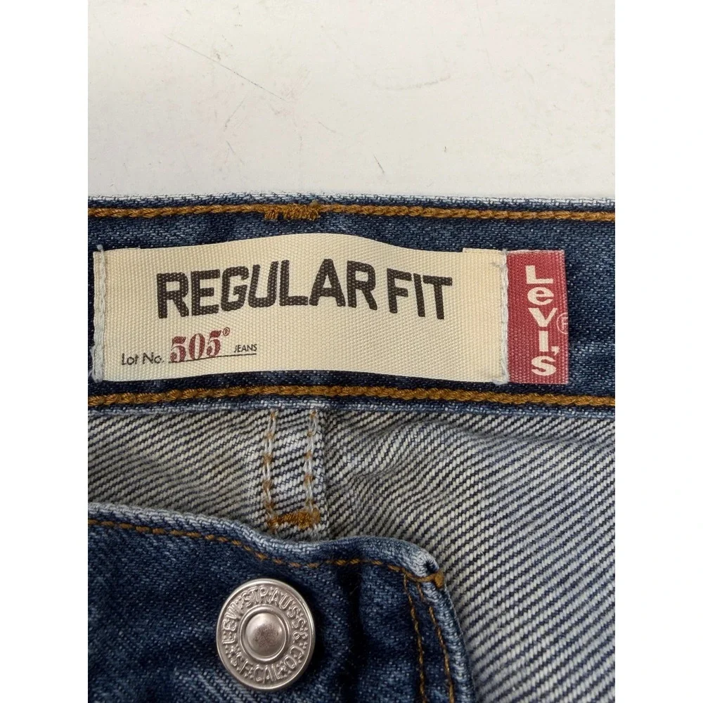Levi's 505 Regular Fit Men's Jeans Dark Wash Denim‎ W29 L32